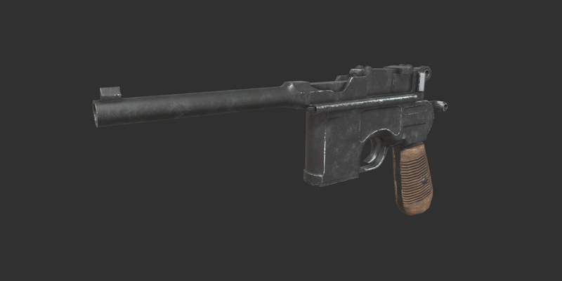 Mauser Pistol in game